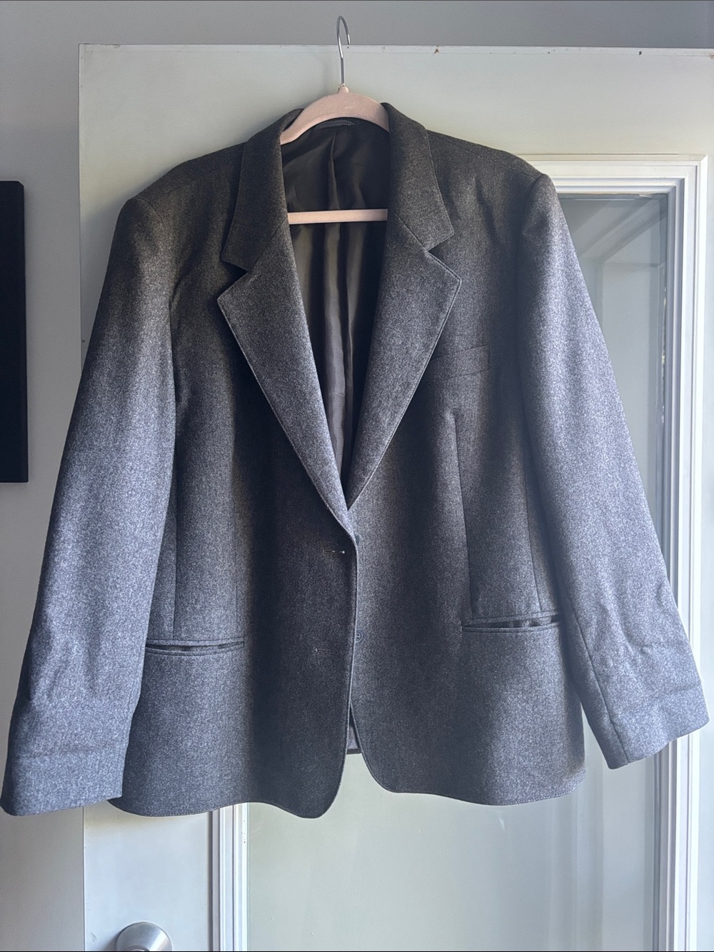 Grey Blazer Wool and Cashmere